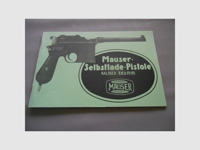 Original Mauser Schnellfeuer-Pistole Kal. 7,63 mm