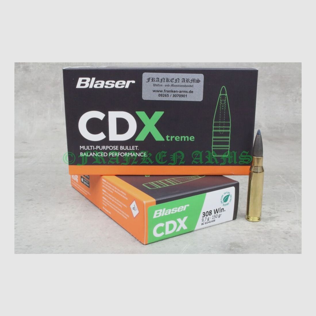 Blaser CDX .308 Win. 150gr. 9.7g 20 pieces tiered prices