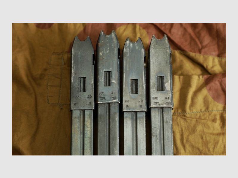 4 oryginalne magazynki MP38/40 z Wk2