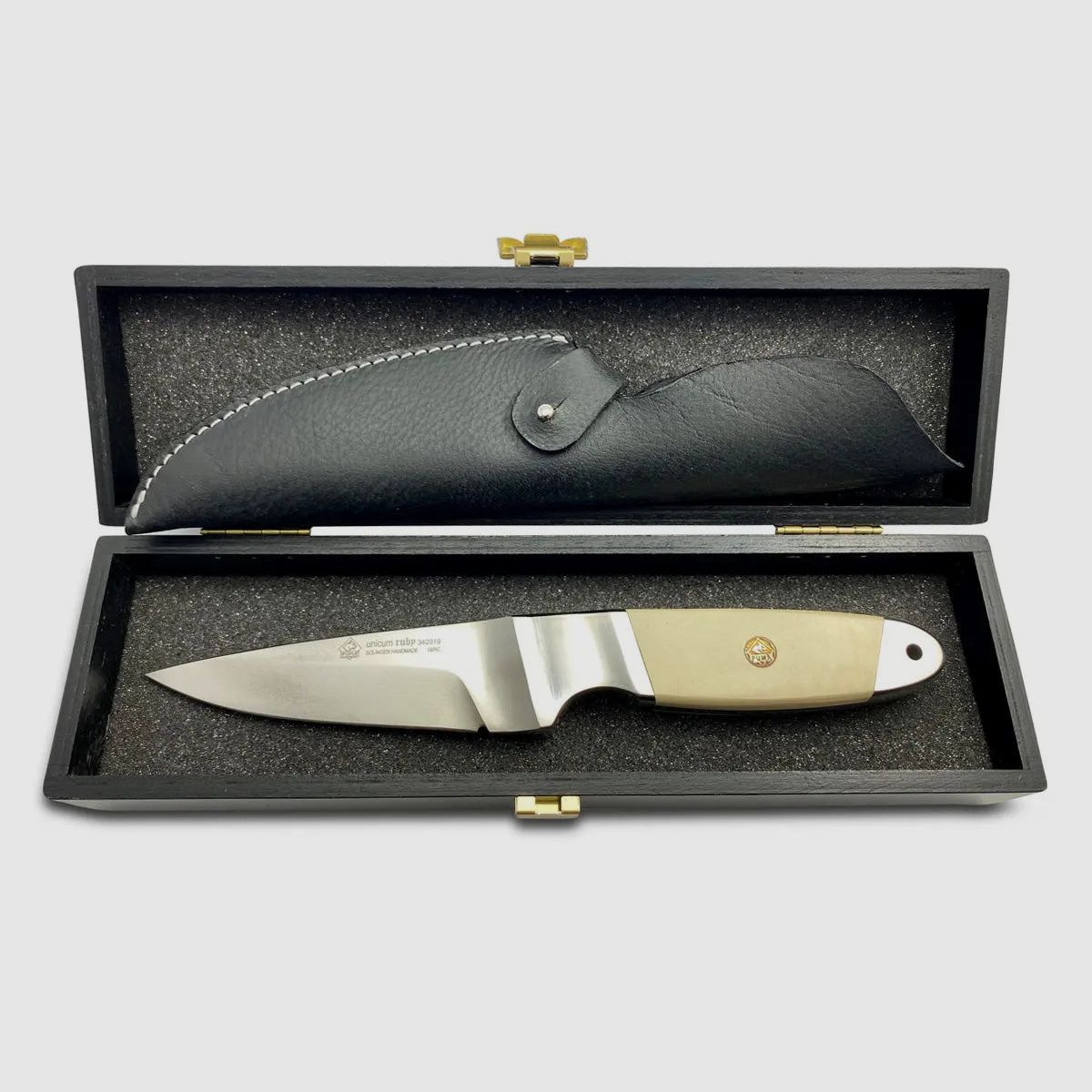 Couteau de chasse PUMA unicum "ruby" avec rubis incrusté