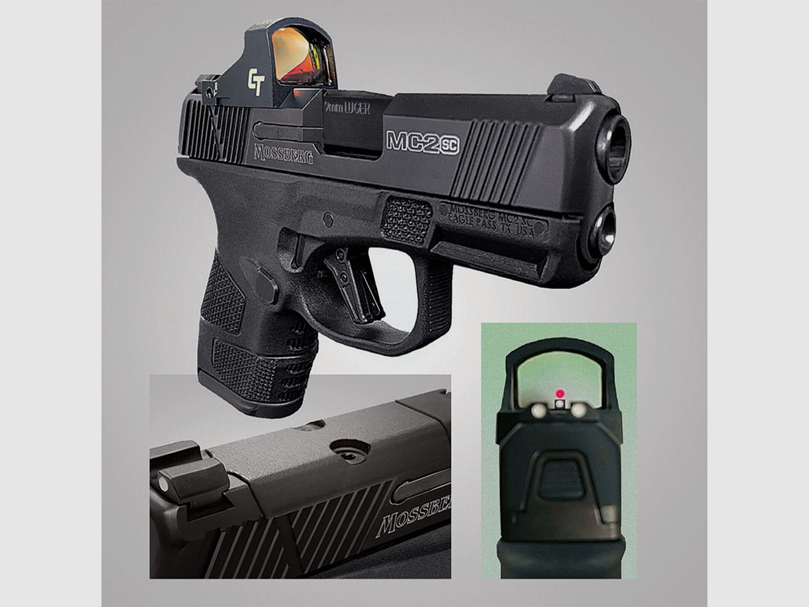 Mossberg MC2sc Optic-Ready Nero 3,4" (4 pollici) 9mm Luger