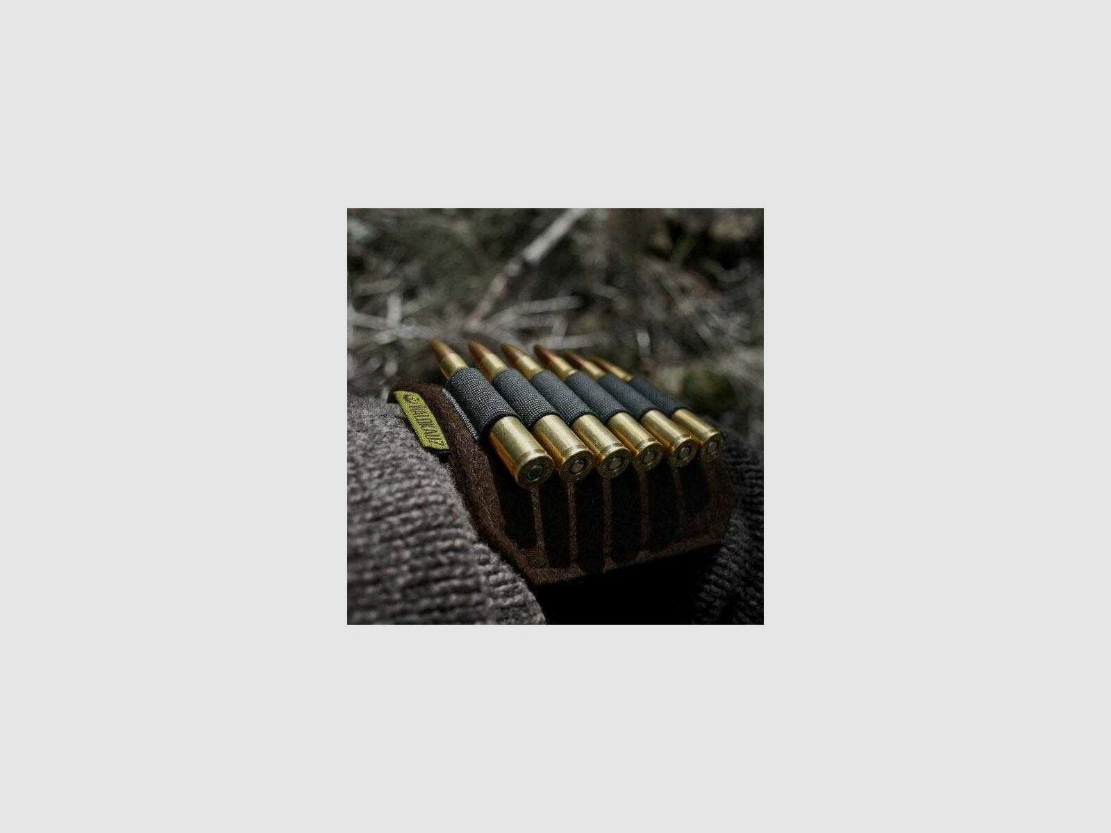 WALDKAUZ Astuccio per Cartucce da Caccia Drive Feltro, Fucile, immagine 2 di 3
