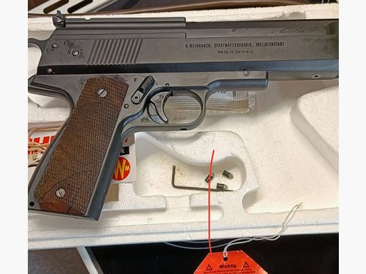 Luftpistole Weihrauch HW 45 Brünierung 