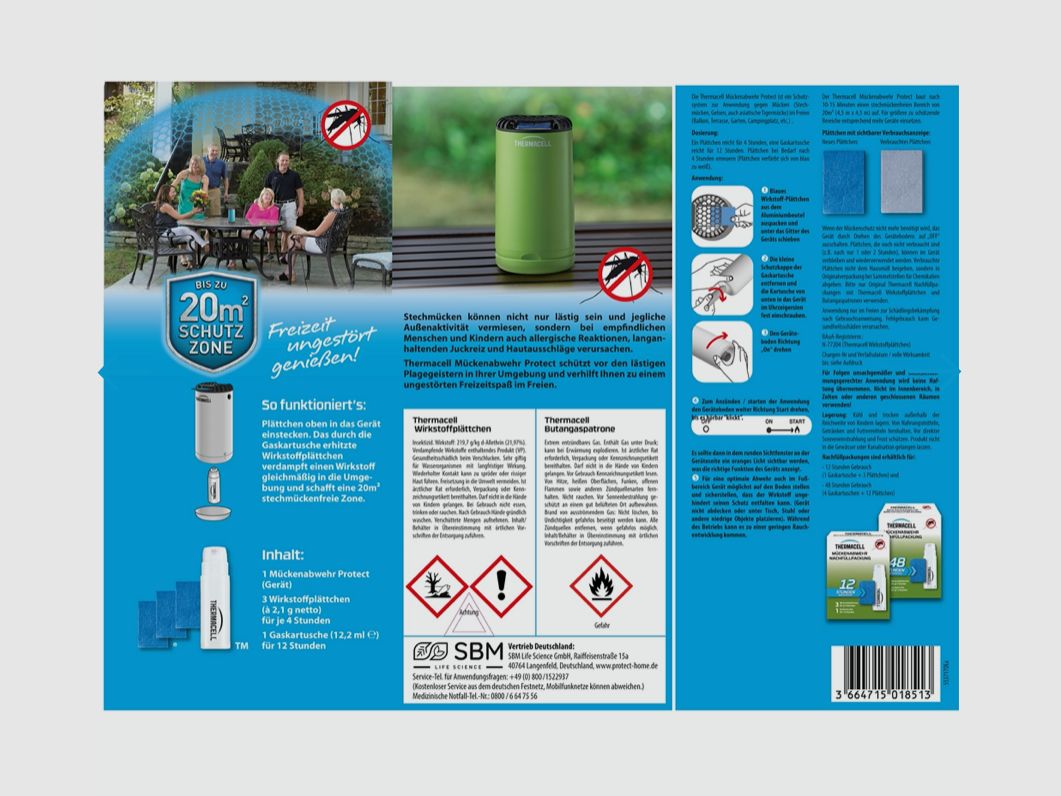THERMACELL Mückenabwehr Protect in grün 86600494