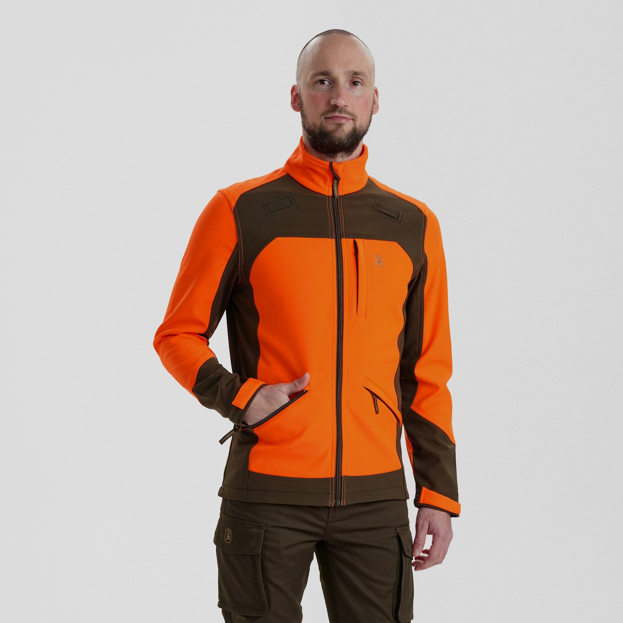 Chaqueta Softshell Deerhunter Rogaland Naranja 4XL