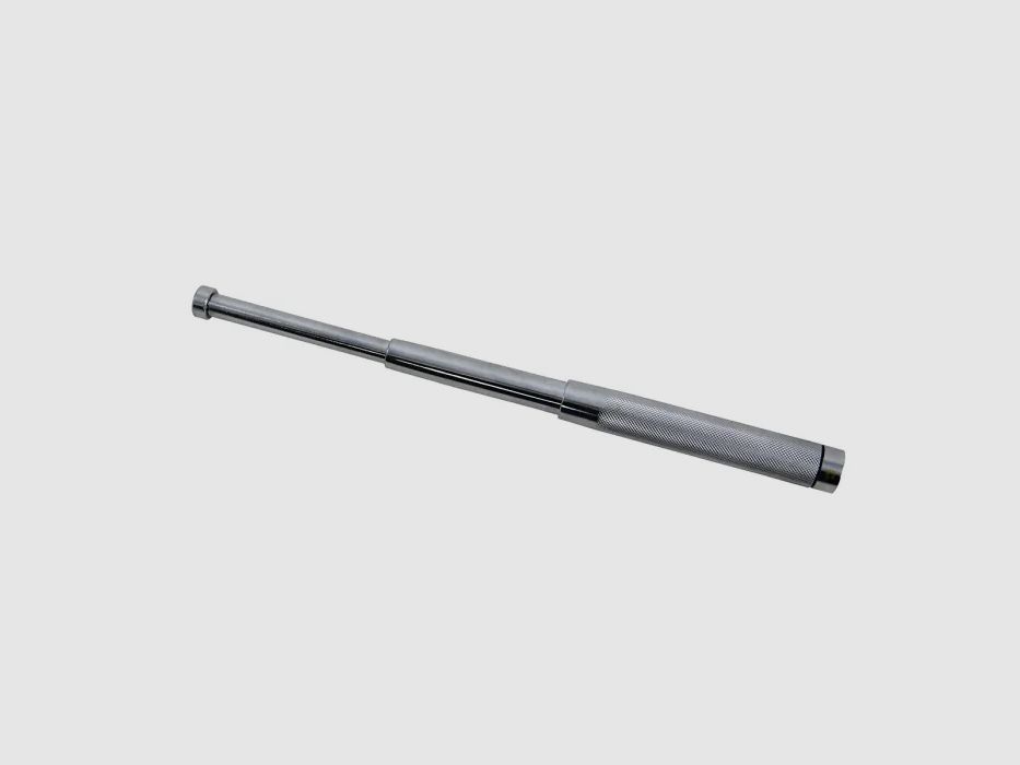 Mini telescope defense stick 12 inches silver without hand strap