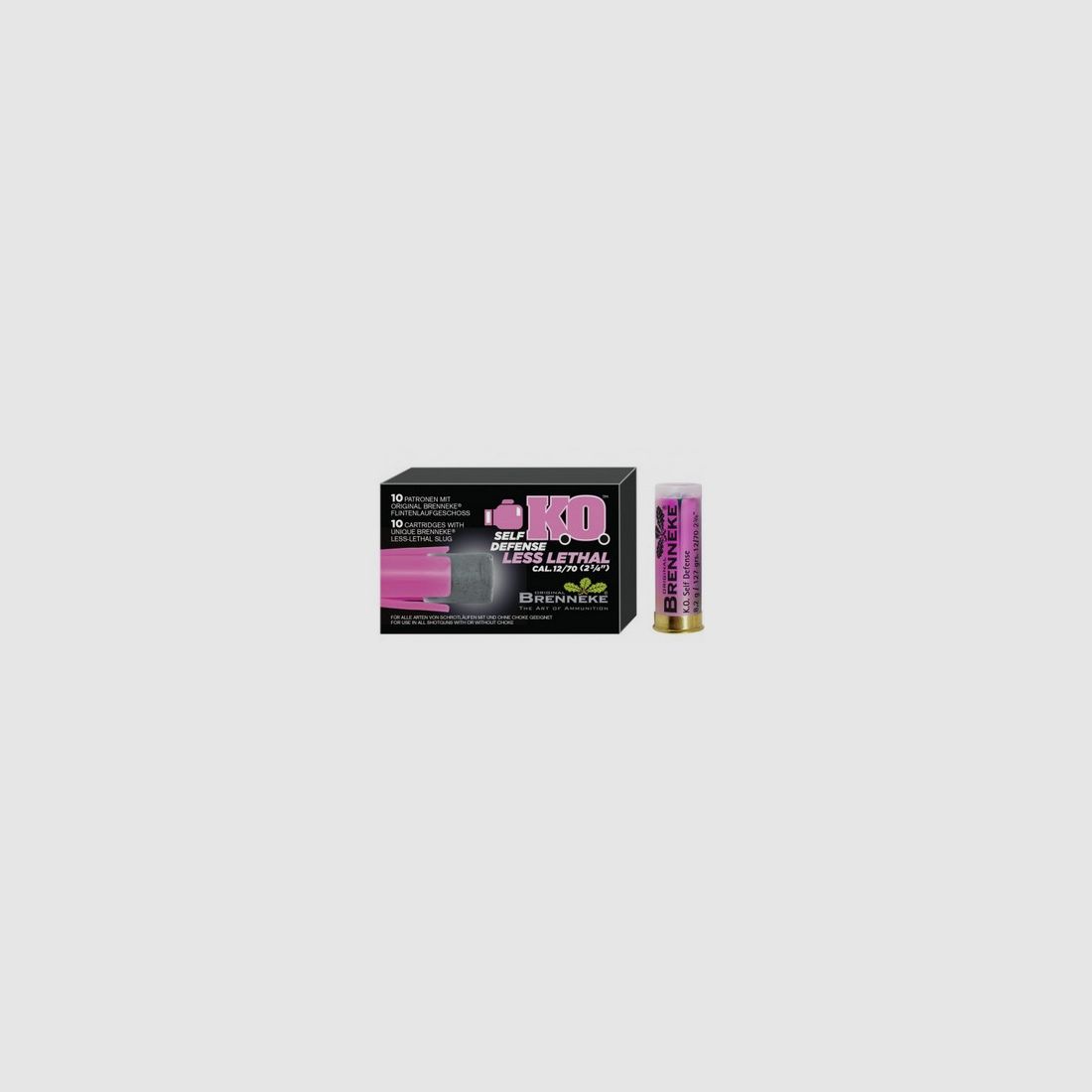 FLG Brenneke K.O. Self defense Less Lethal, Cal.12/70, 8.2g, 10 shotgun cartridges, Bild 2 von 2