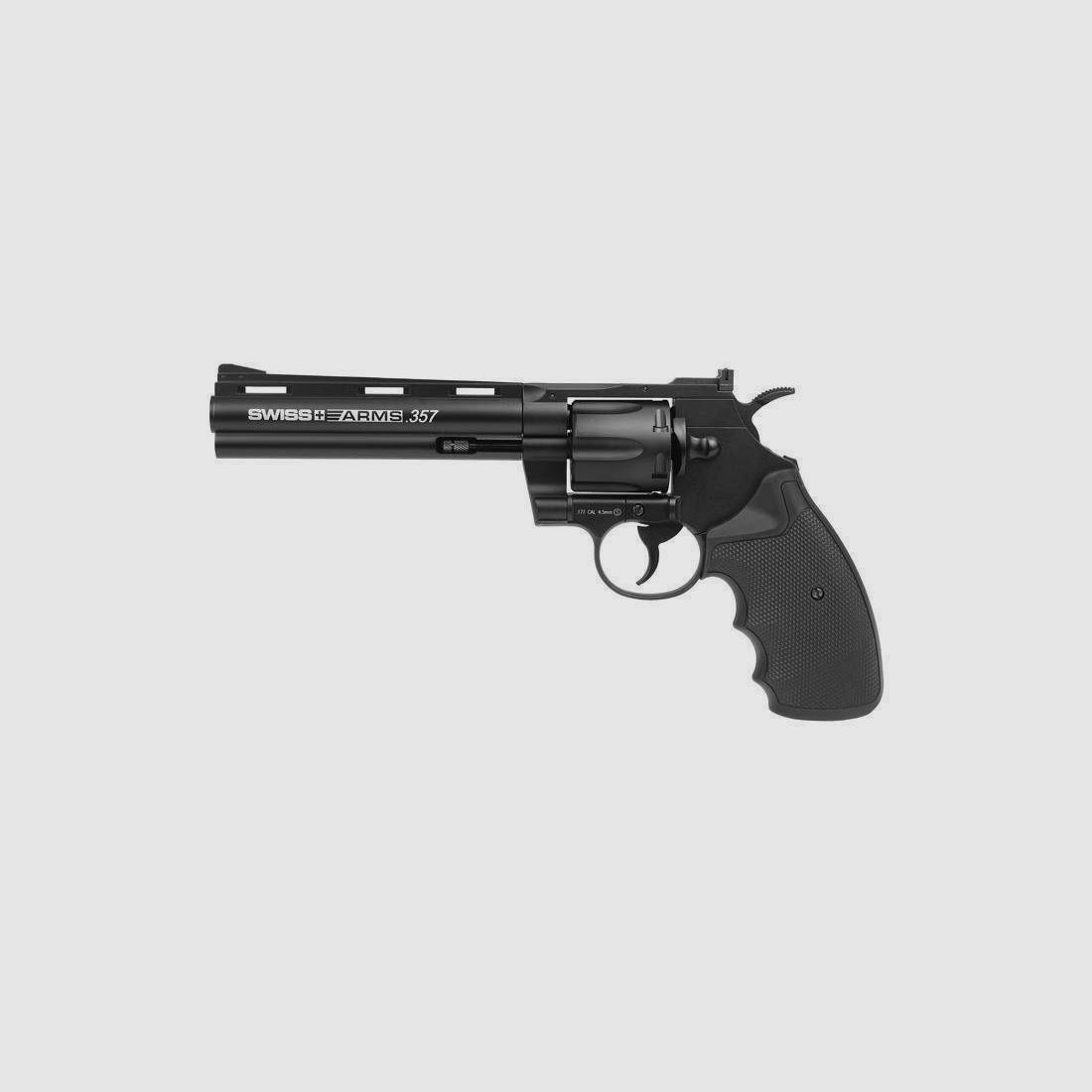 SWISS ARMS Revolver 357-6 inch CO2 4.5mm BB with brass cartridges like new, FREE SHIPPING!