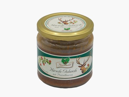 Heidewild Hirsch-Gulasch mit Preiselbeeren