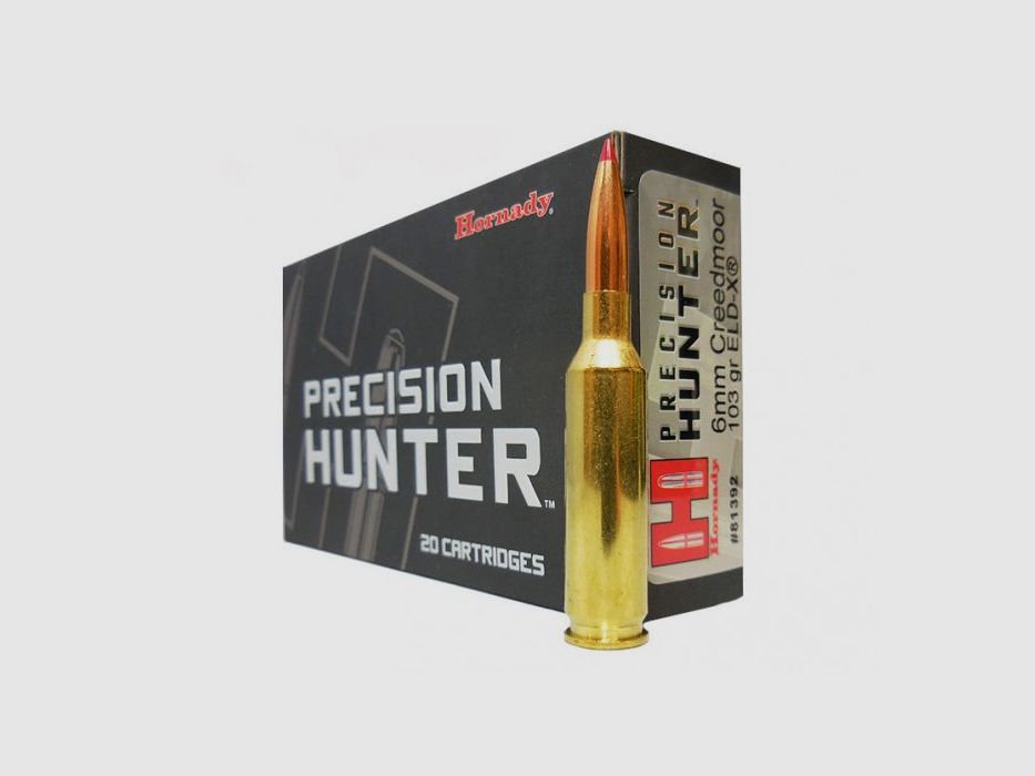 HORNADY PRECISION HUNTER 6MM CREEDMORE