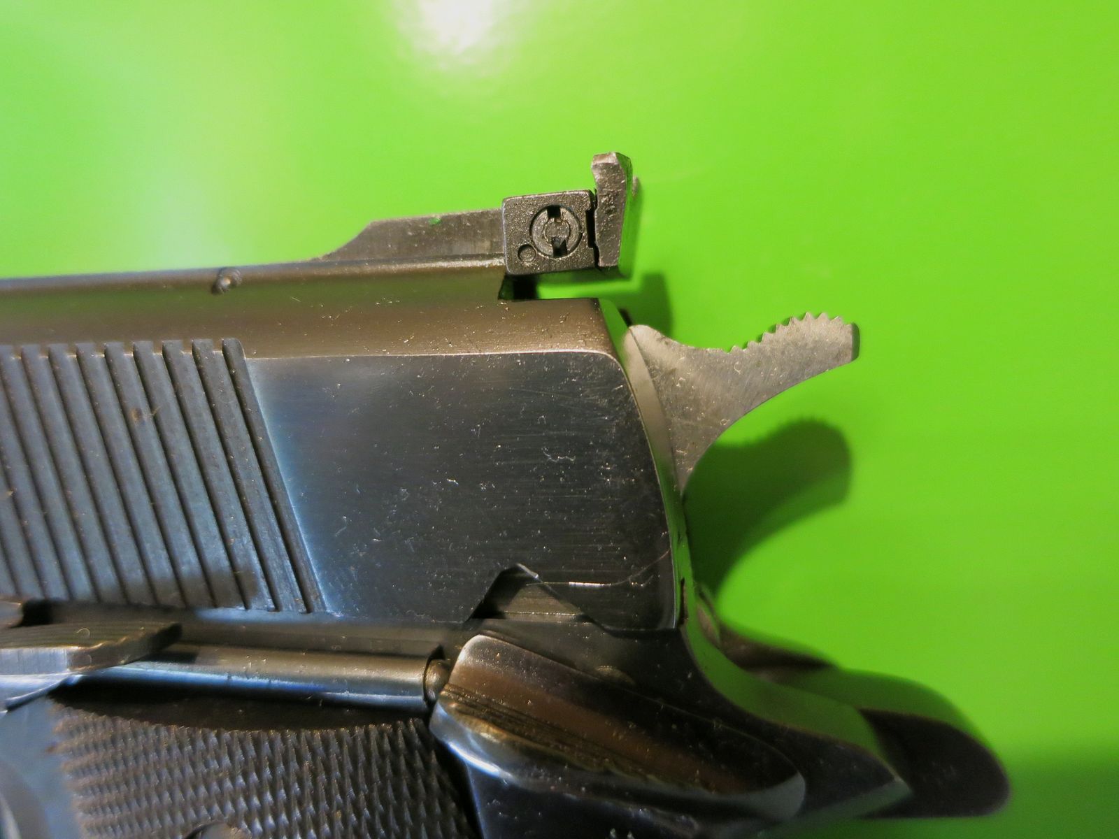 Colt Pistole 1911 National Match Gold Cup; Wilson-Lauf 5" mit Kompensator, .45ACP       #74-