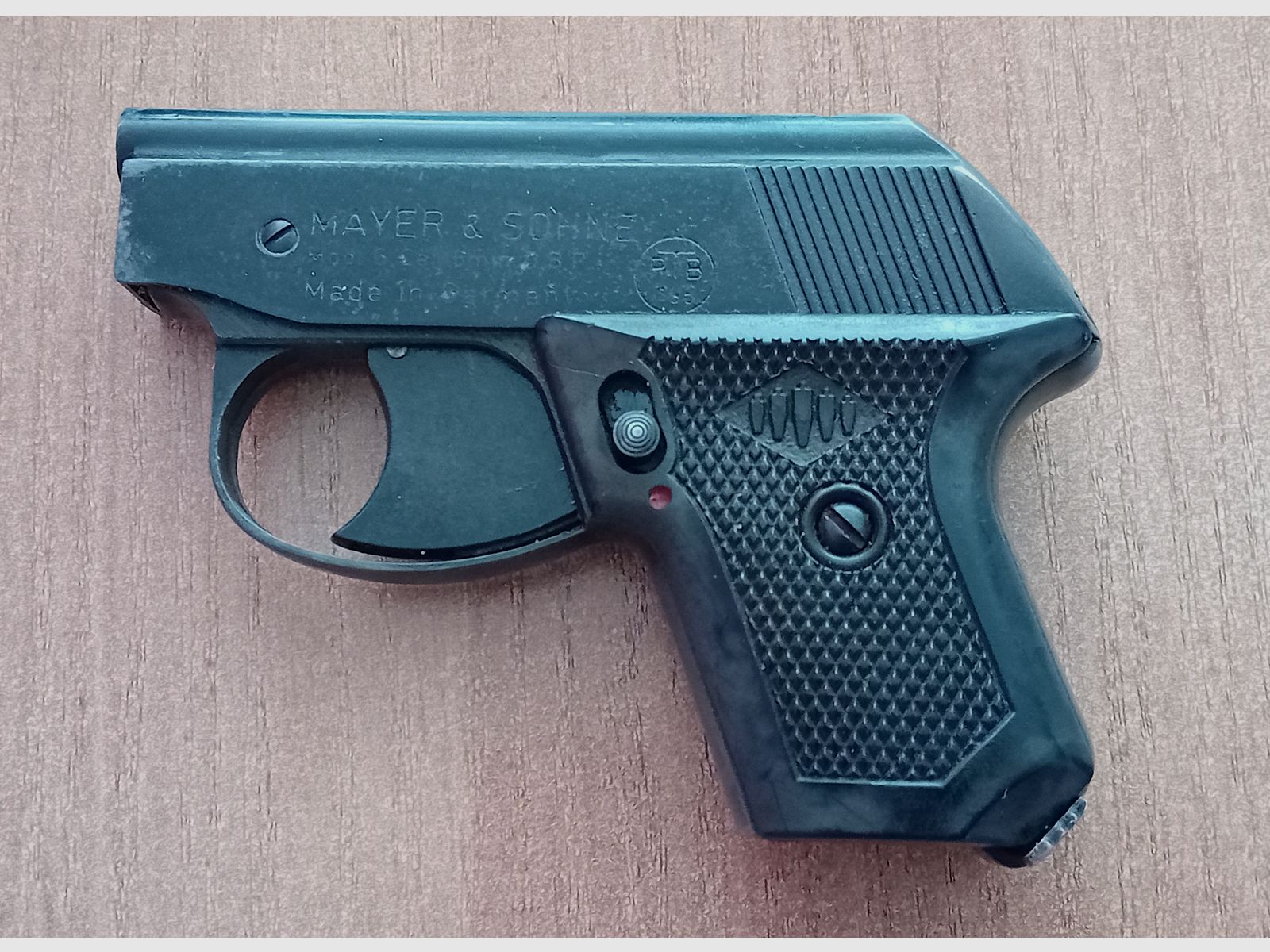 Zeldzame Mayer & Söhne Mod G in caliber 6 mm Knall/ PTB 165