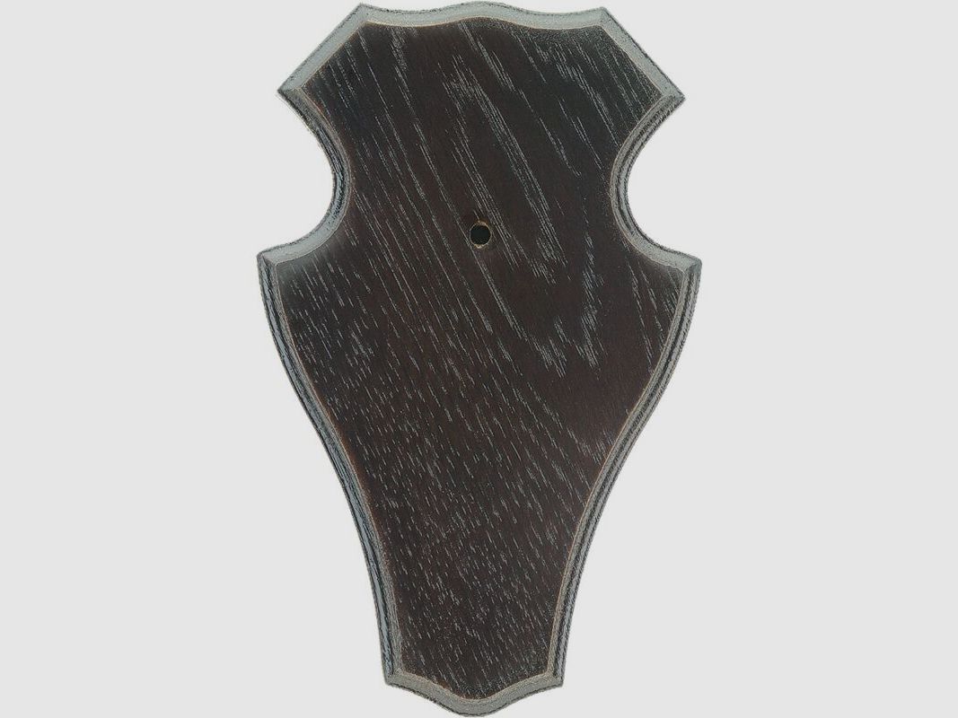 Gehörnbrett 5er Pack Rehwild dunkel rund 19x12cm mit Ausfräsung