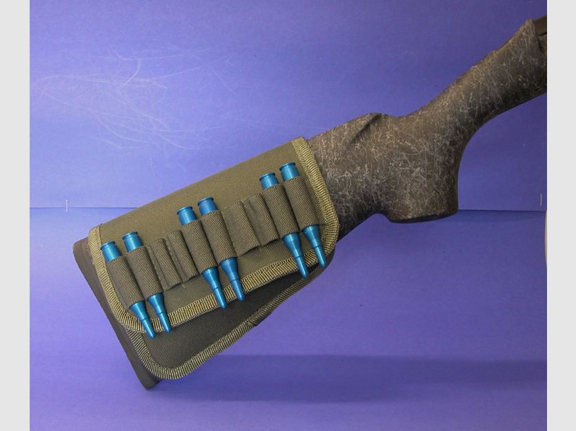 Schaftmagazintasche LEADER Codura, Cheek-Pad Farbe: Oliv-Grn/Schwarz