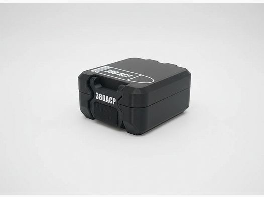 Filamelt ammunition box / 380 ACP / 'Folding / locking lid' / cartridge box, ammo box