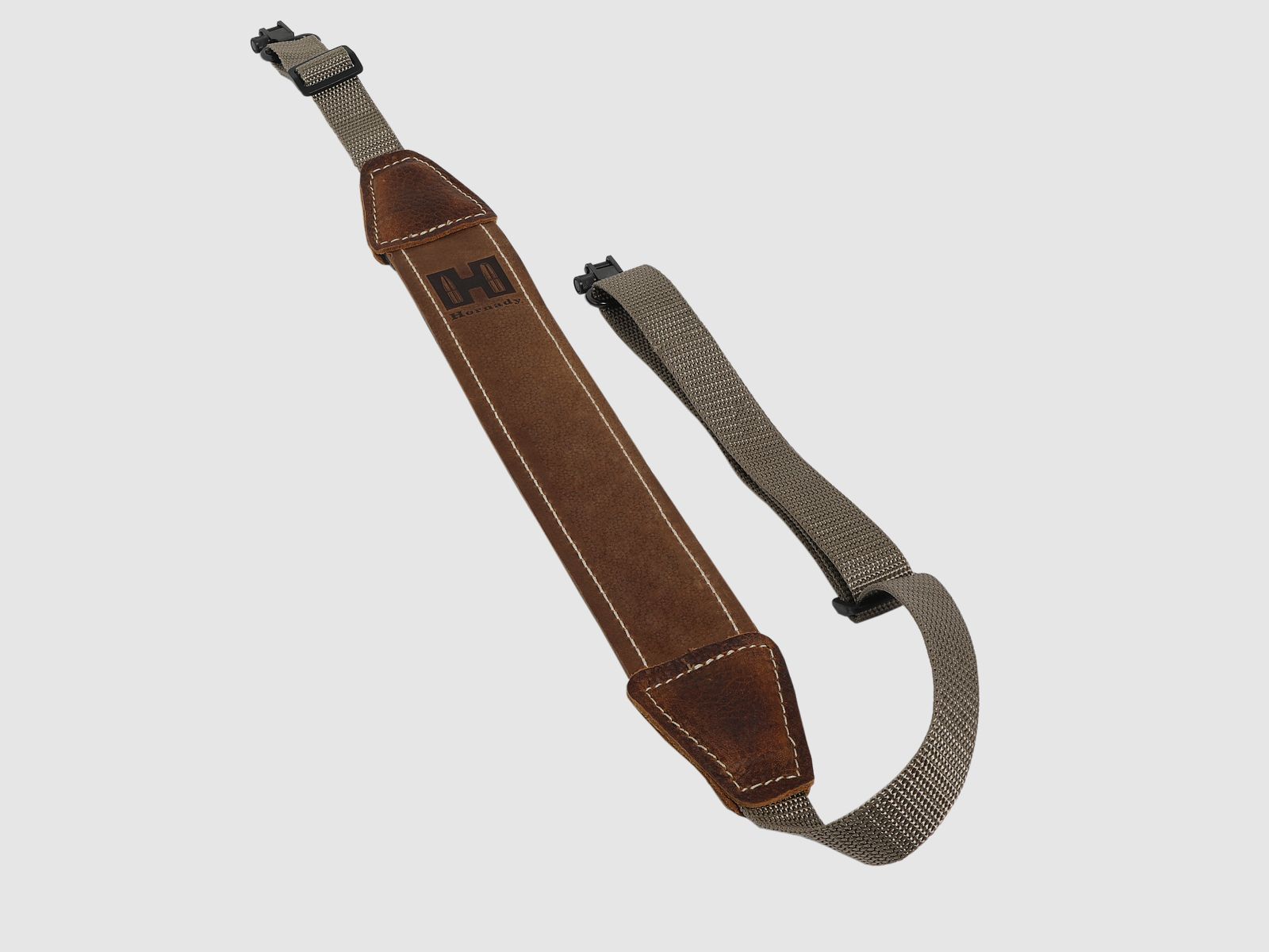 Hornady Universal Gewehrriemen Leder/Nylon – inkl. Riemenbügel – Braun