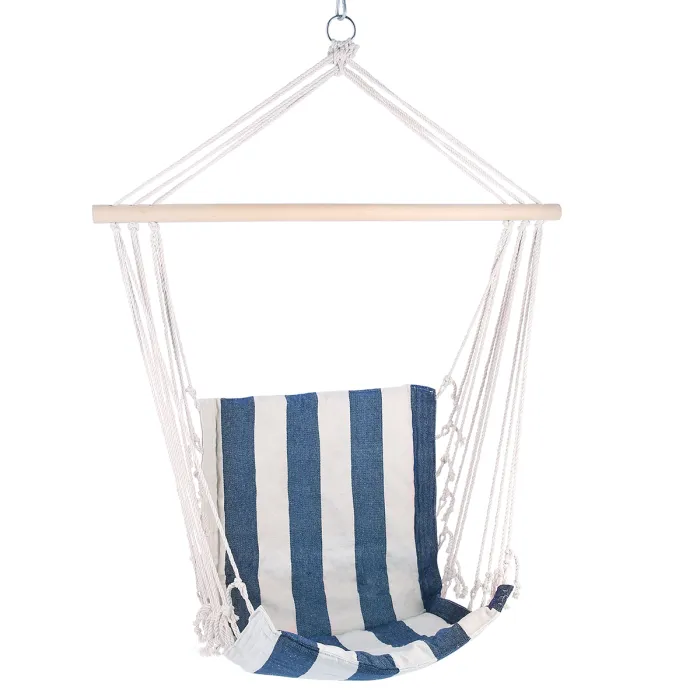 NC3101 Hanging Chair White-Blue Nils Camp, image 1 of 10