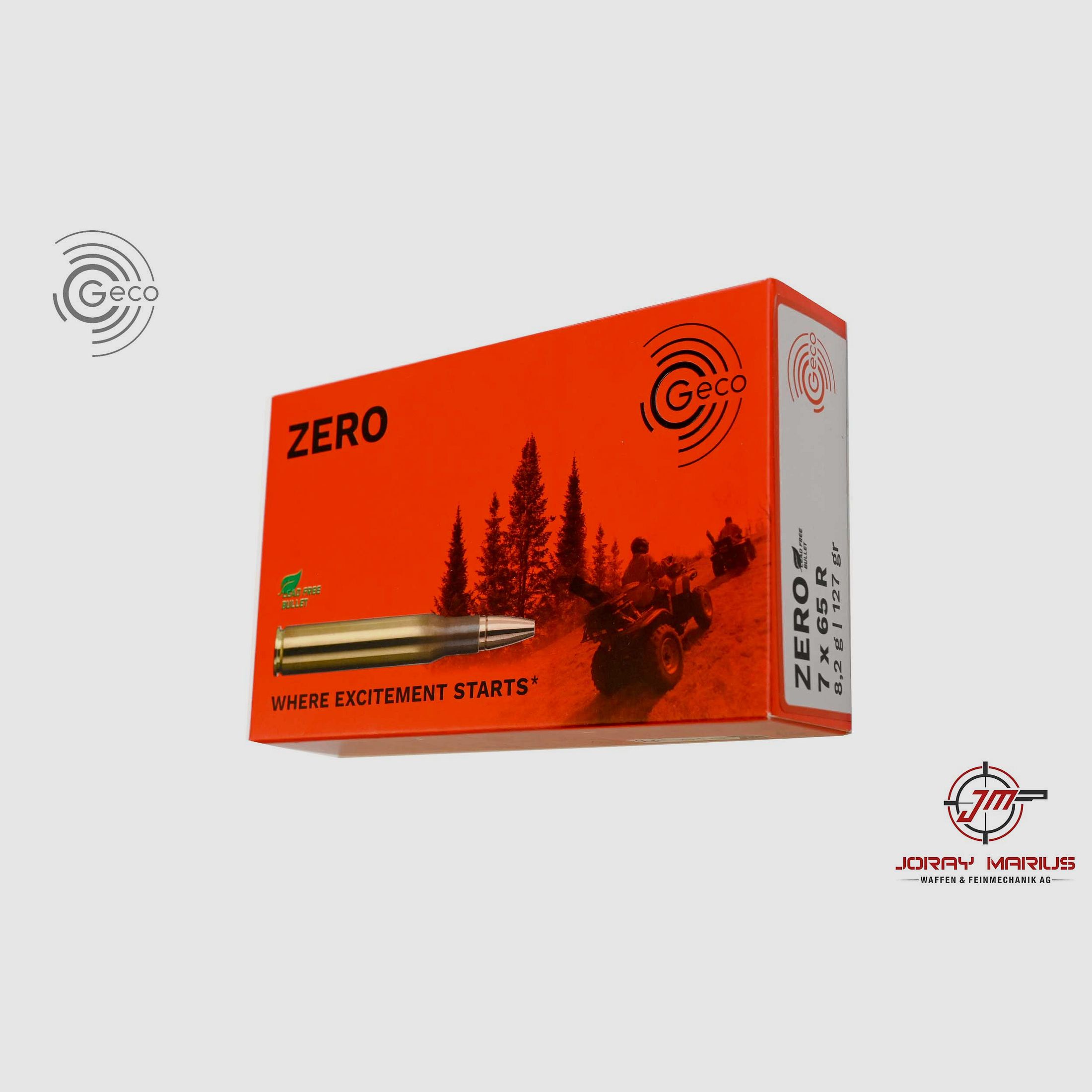 7x65R Geco 8.2g 127gr Zero Bleifrei