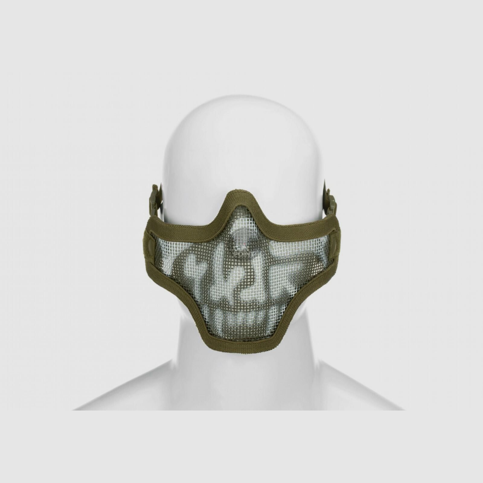 Steel Half Face Mask Death Head