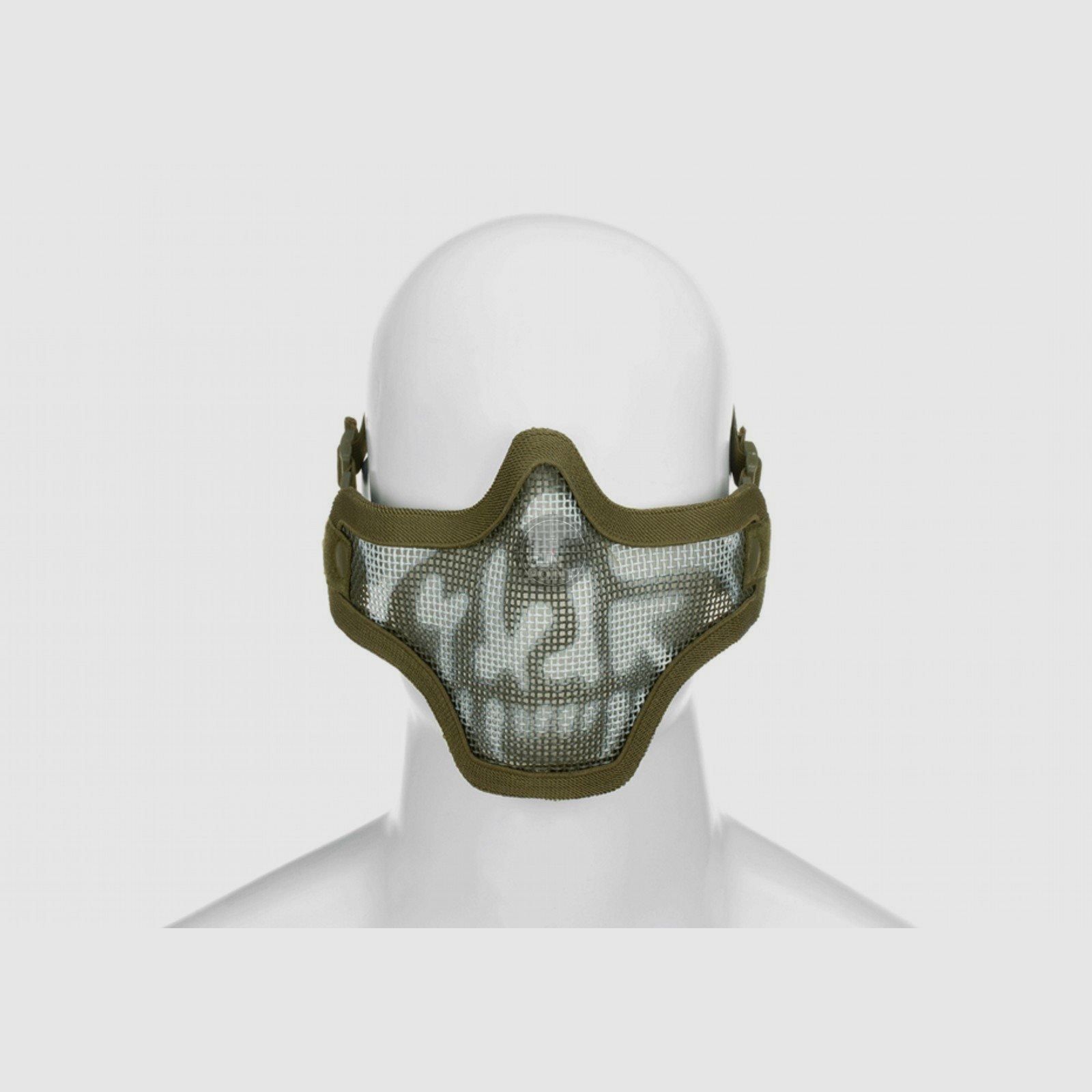 Steel Half Face Mask Death Head
