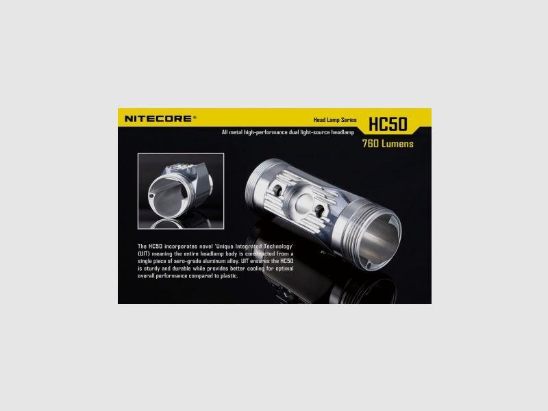 Nitecore HC50 linterna frontal 760 lúmenes, imagen 9 de 25