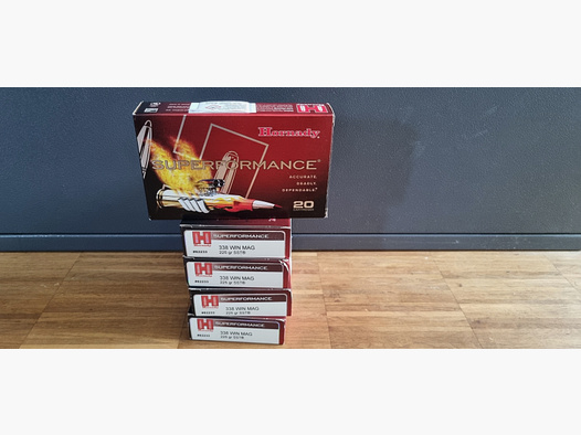 Hornady. 338 Win Mag SST 225gr 100 Schuss Los gleich