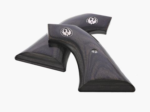 Grip panels BLACK LAMINATE for Ruger revolver, New Model Super Blackhawk, with square trigger guard, 7.5" or 10.5" barrels