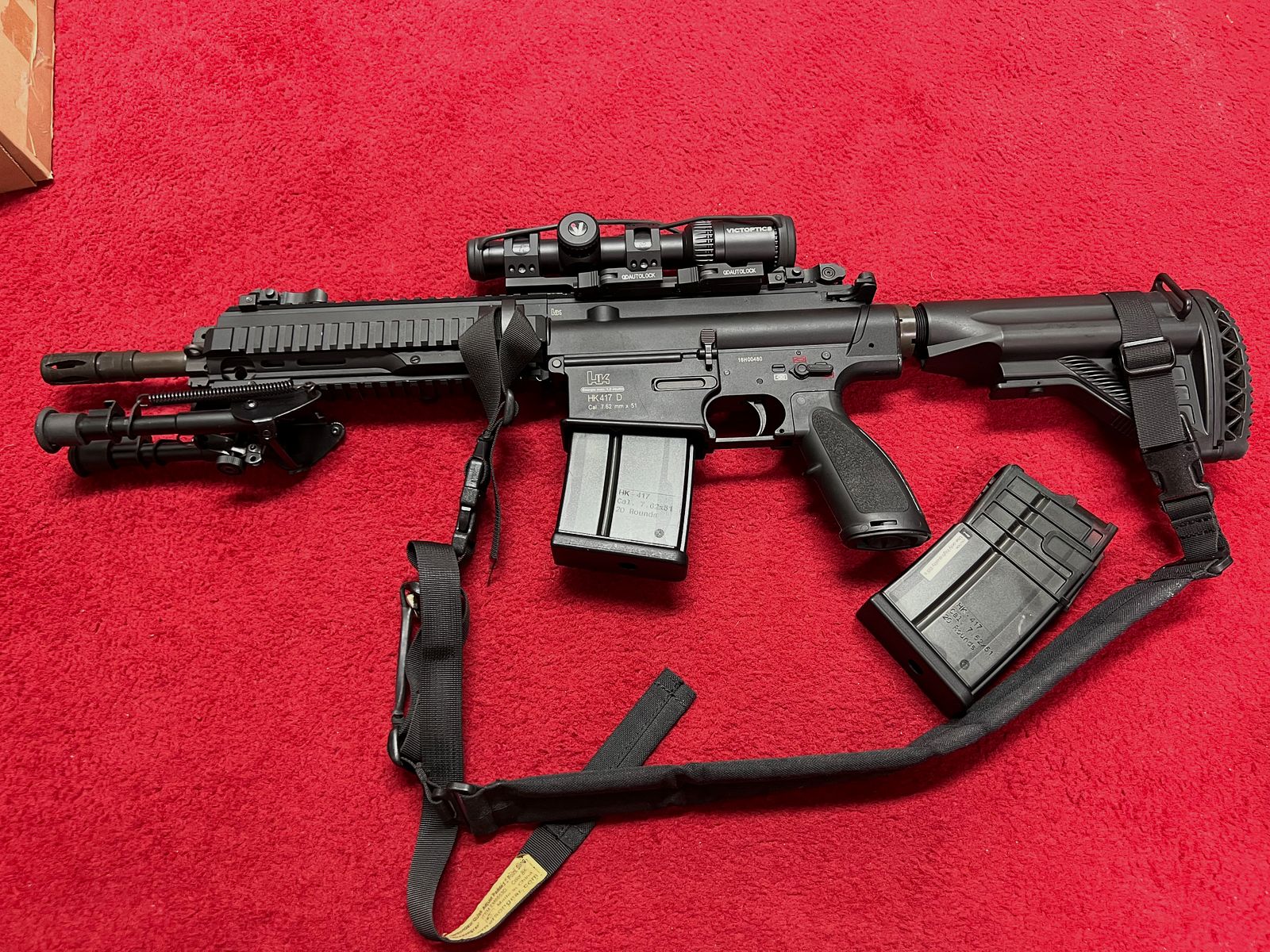 VFC H&K 417 D Open Bolt GBB 6mm BB in Black