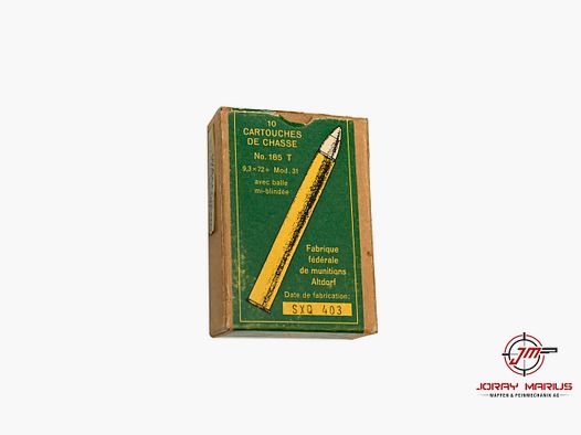 9.3×72 Altdorf Mod. 31 munitions de collection