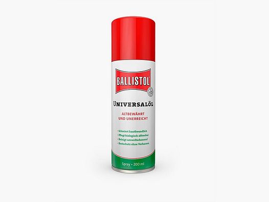 Ballistol ® Universalöl - Spray 200ml - Der Klassiker zur Pflege von Holz, Leder und Metall