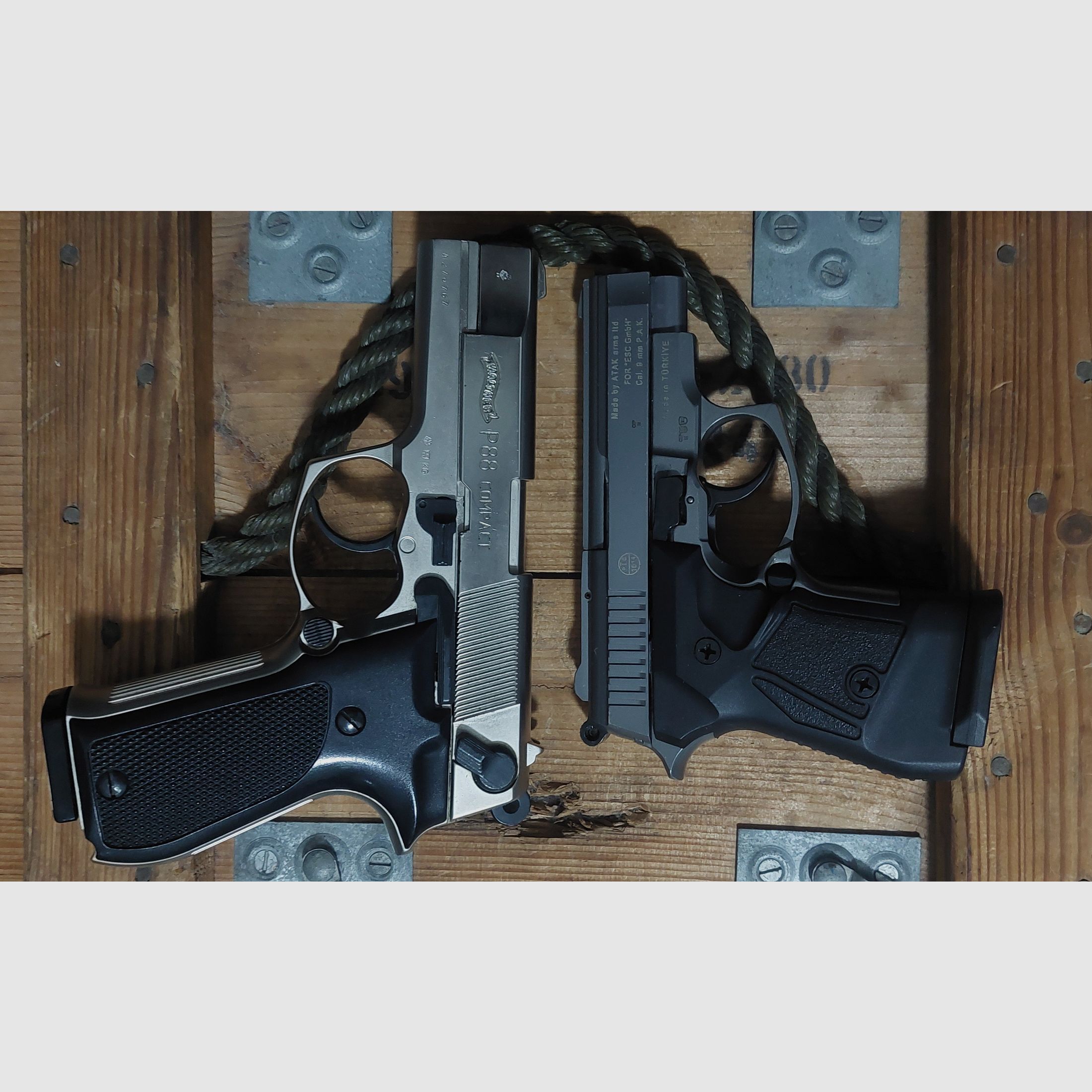 WALTHER P88 und ZORAKI 914 9 mm Schreckschuss keine Walther Glock HW94 Colt