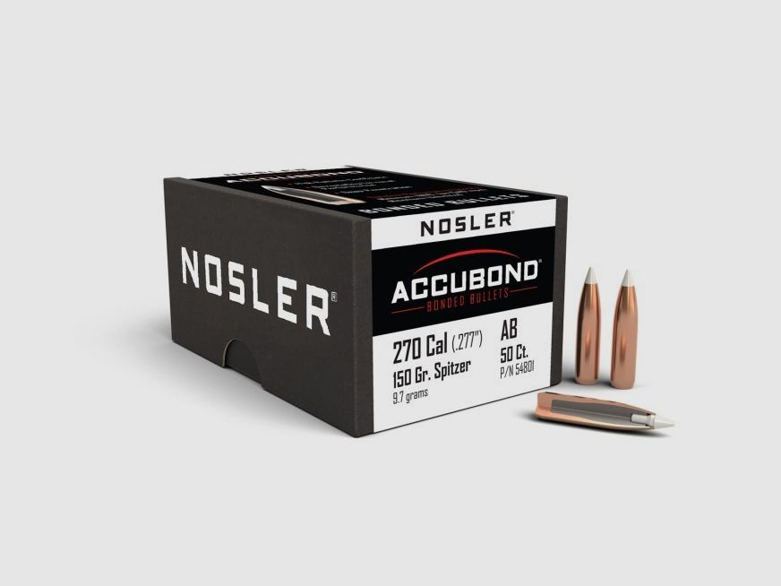 Proiettili cal. 270-150 Nosler Accubond 50 pz., immagine 1 di 3