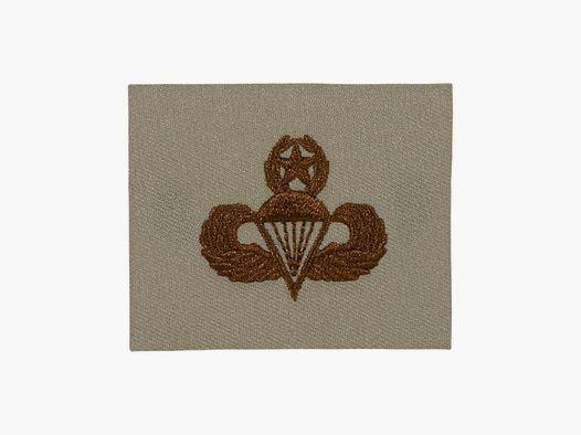 Unbekannt Abzeichen US Master Parachutist Textil desert