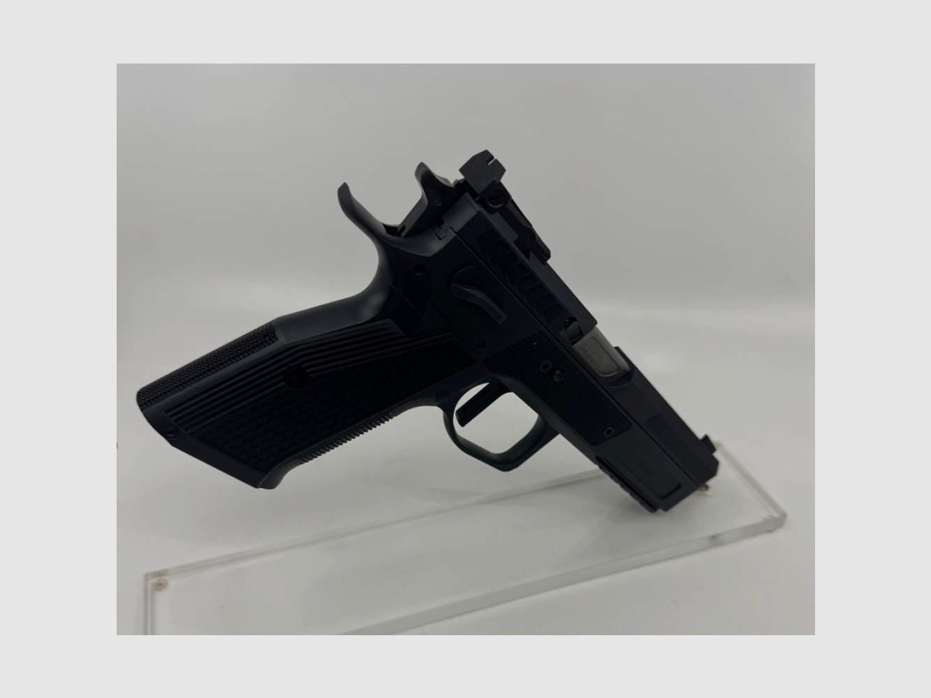 Phoenix Drake Production, Rechtshand, Black, nur SA, Scheibenkorn schwarz, OR LPA, 9 x 19mm, Alu Griff DR Ordonanzbeschuss