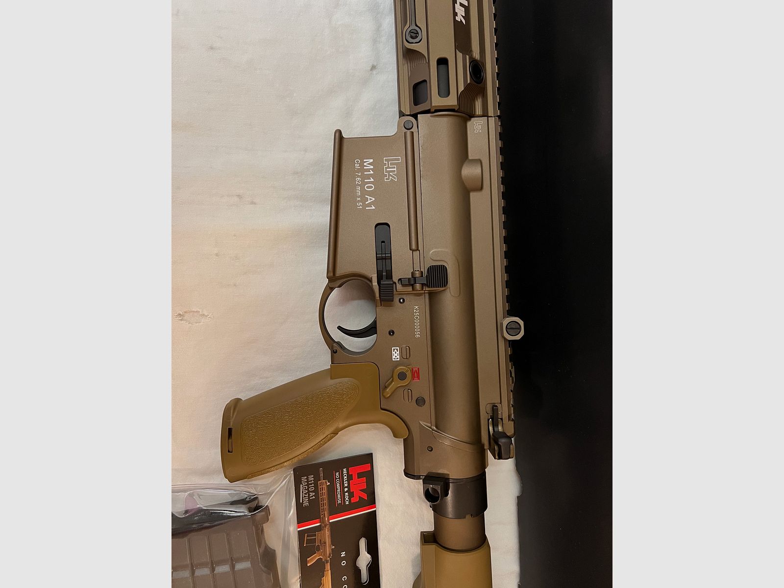 Umarex VFC Heckler & Koch HK M110 A1 Airsoft Vollmetall Gas-Blow-Back 6mm BB verde-marrone nuovo non usato NP 800€