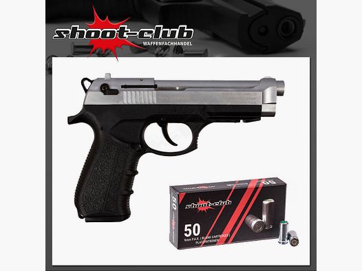 Zoraki 918-P Matt Chrom Schreckschusspistole 9 mm P.A.K. mit Platzpatronen