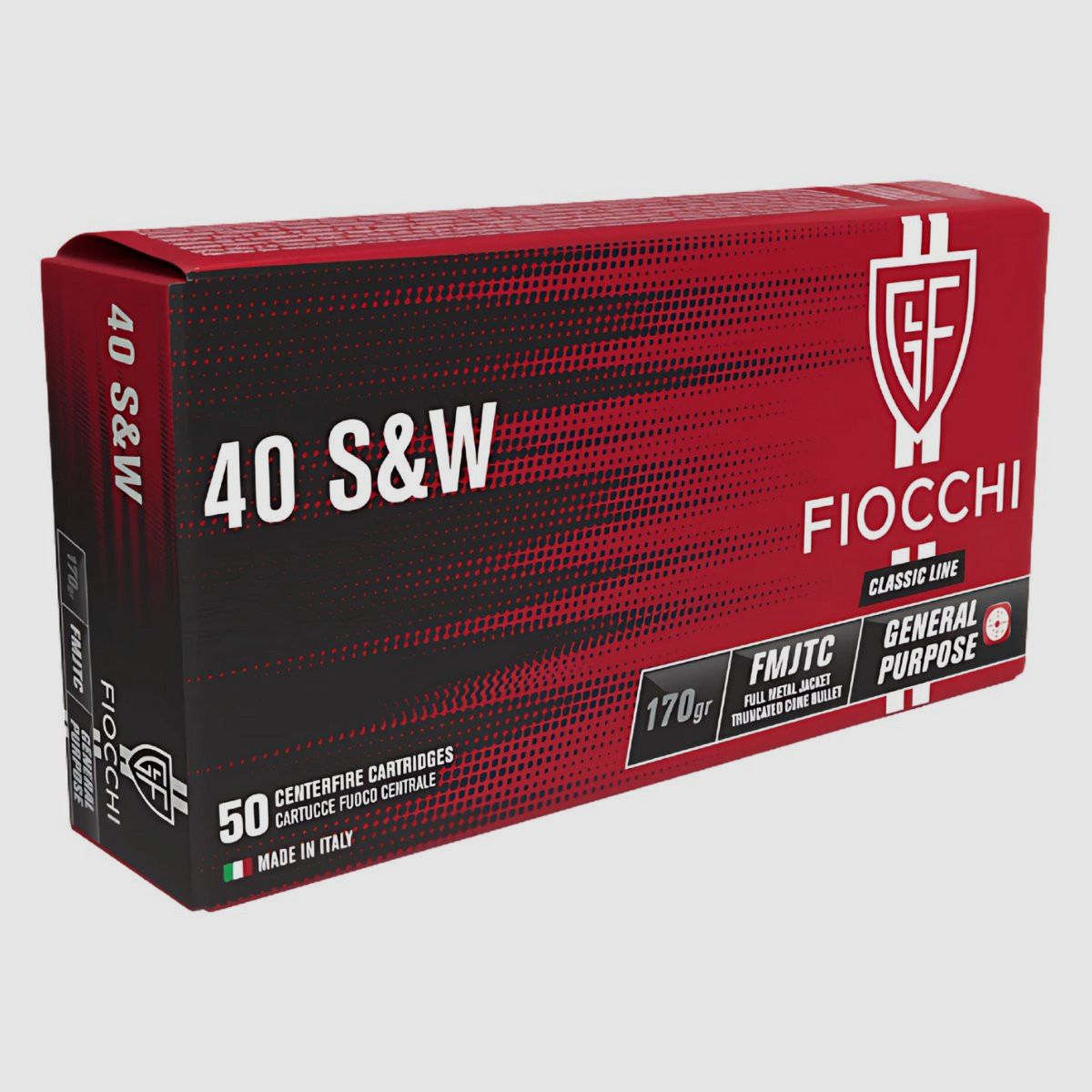 .40 S&W Fiocchi FMJTC 170gr/11g, zdjęcie 1 z 2