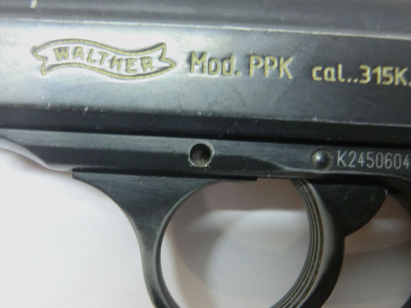 Walther Mod. PPK cal. 315K. PTB 585, Beschuss: AC 1977