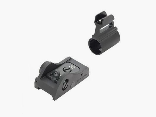 LPA W/P Visierset Ghostring m/Dot weiß 12GA