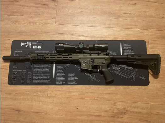 LuxDefTec LDT AR 15 .223 Rem 14,5“ OD Green