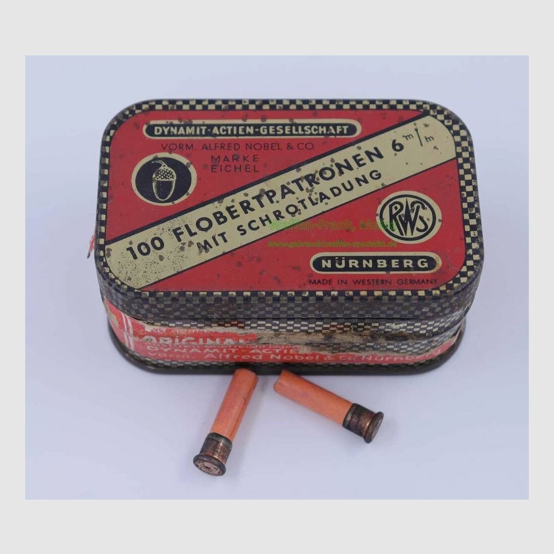 RWS (Dynamit AG) Nürnberg Flobert in originele blikken doos