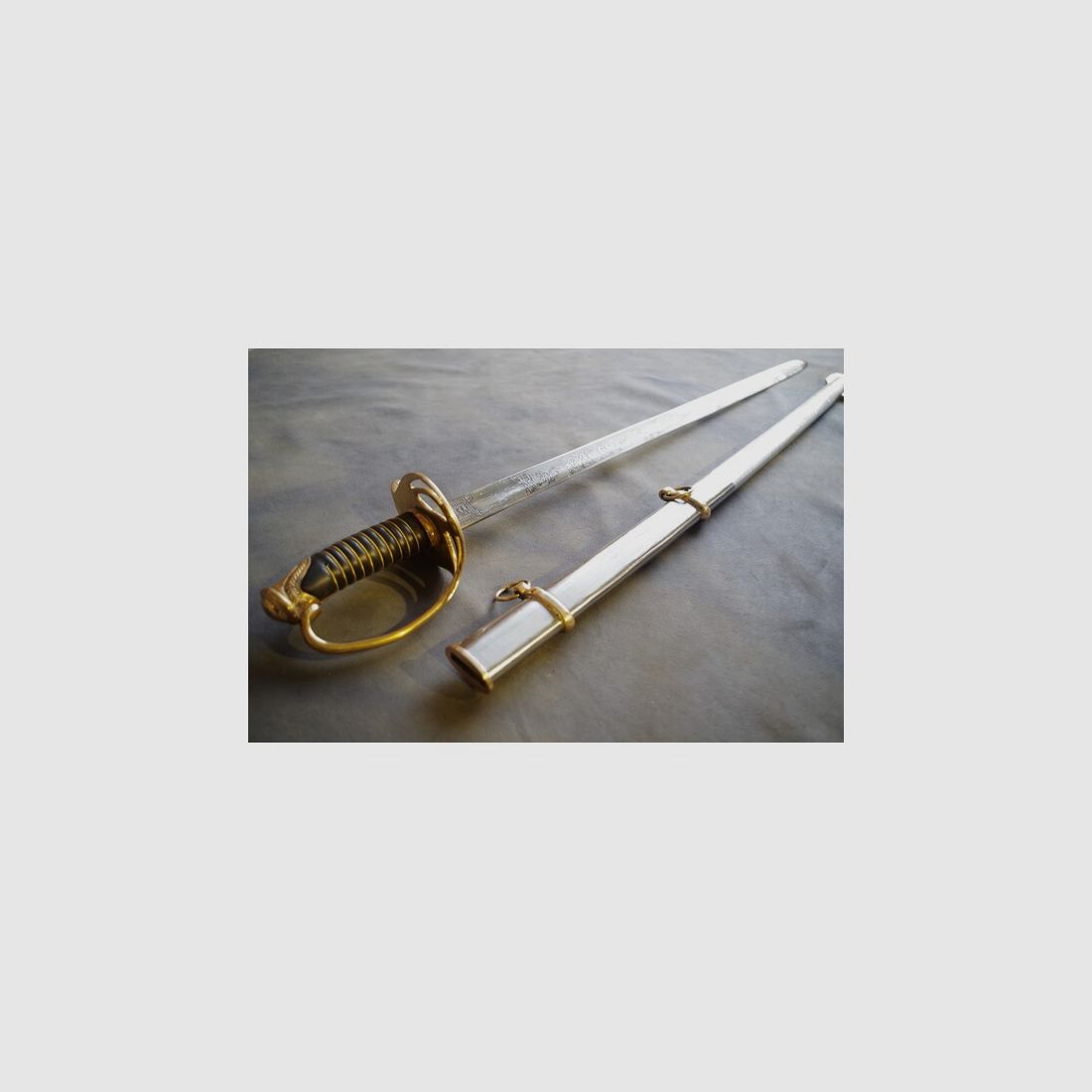 US Degen Säbel / CSA Konföderierte Armee / Südstaaten mit tollen Verzierungen