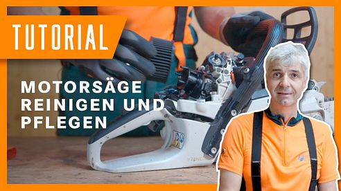 Wolfi zeigt: Motorsäge reinigen und pflegen I Tutorial der Bayerischen Staatsforsten