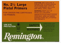 Pólvora Remington 2 1/2 Large Pistol 1000 piezas