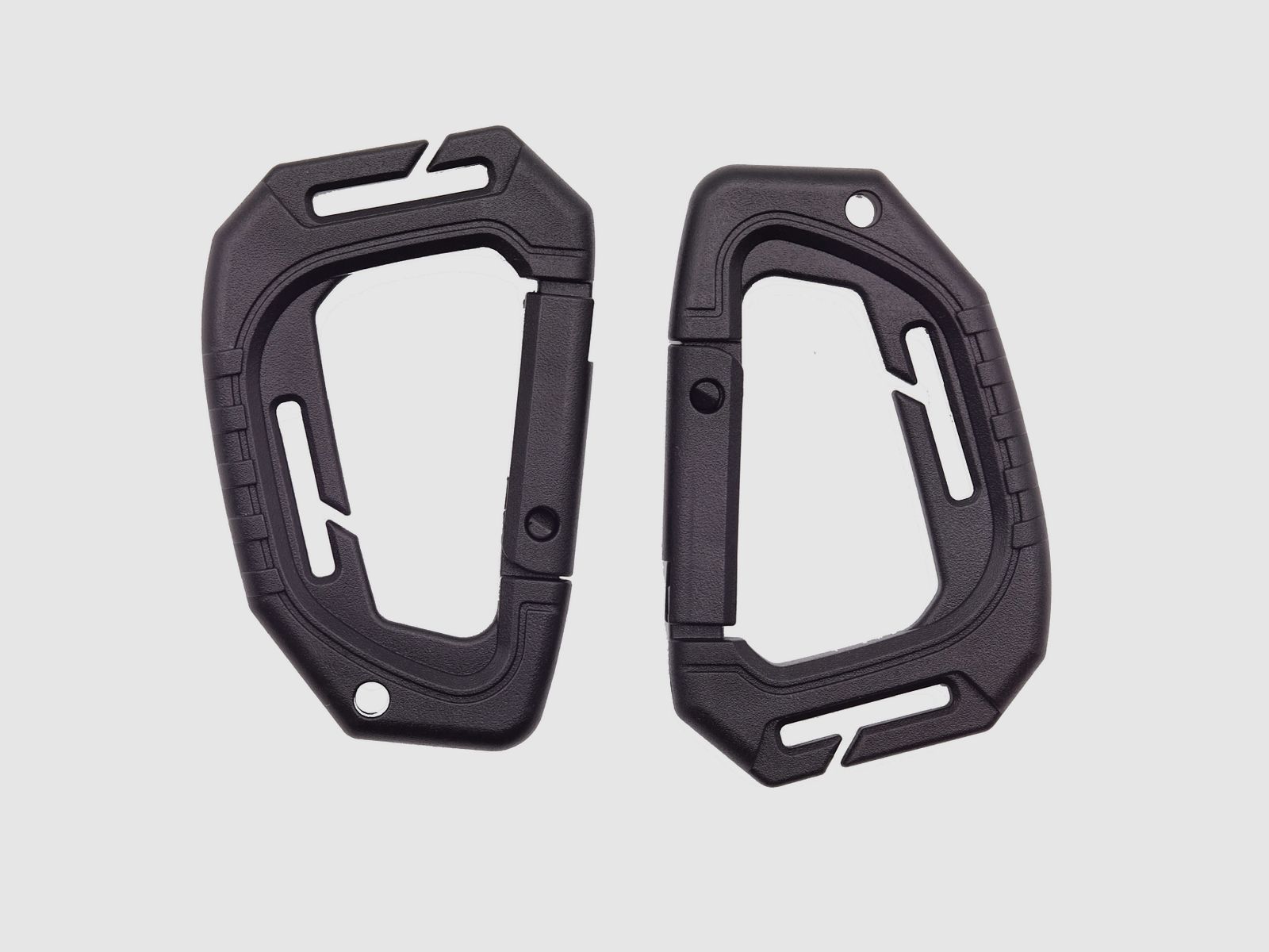 TACTICAL CARABINER MOLLE, 2pcs. - Black