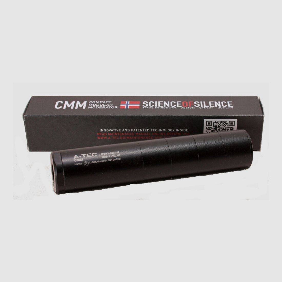 ZEGUS Schalldämpfer A-TEC 1/2 Zoll 20 für 4,5 und 5,5 LG Waffen