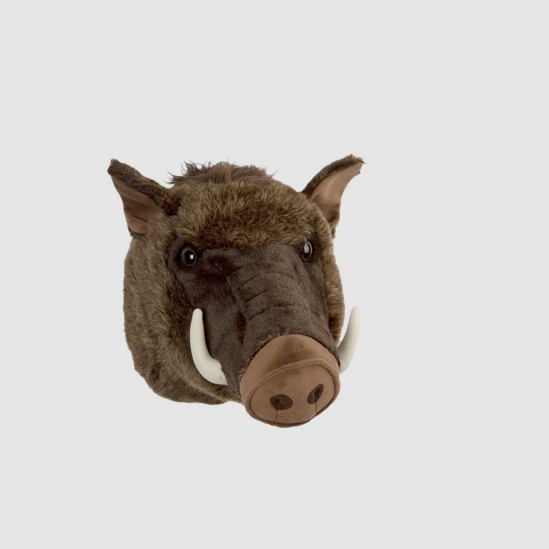 LivingActive Wildschwein Trophäenkopf 45 cm – Plüsch-Wanddekoration