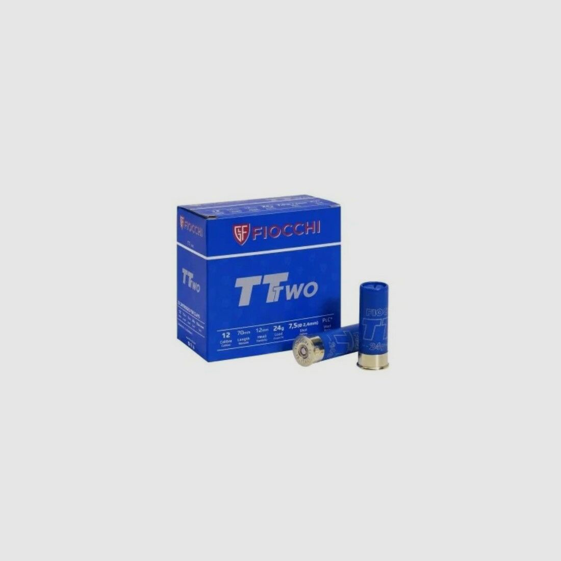 Fiocchi TT Two Trap 12/70 24 gr Schrotpatronen 250 Schuss