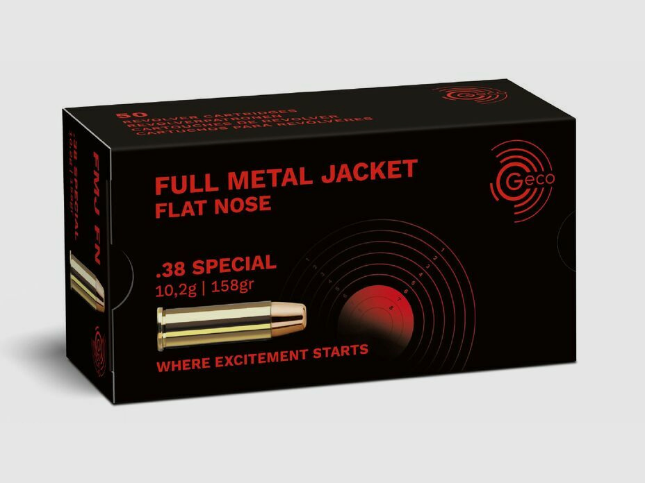 Geco .38 Special Geco FMJ 158 grs. - 50 pz