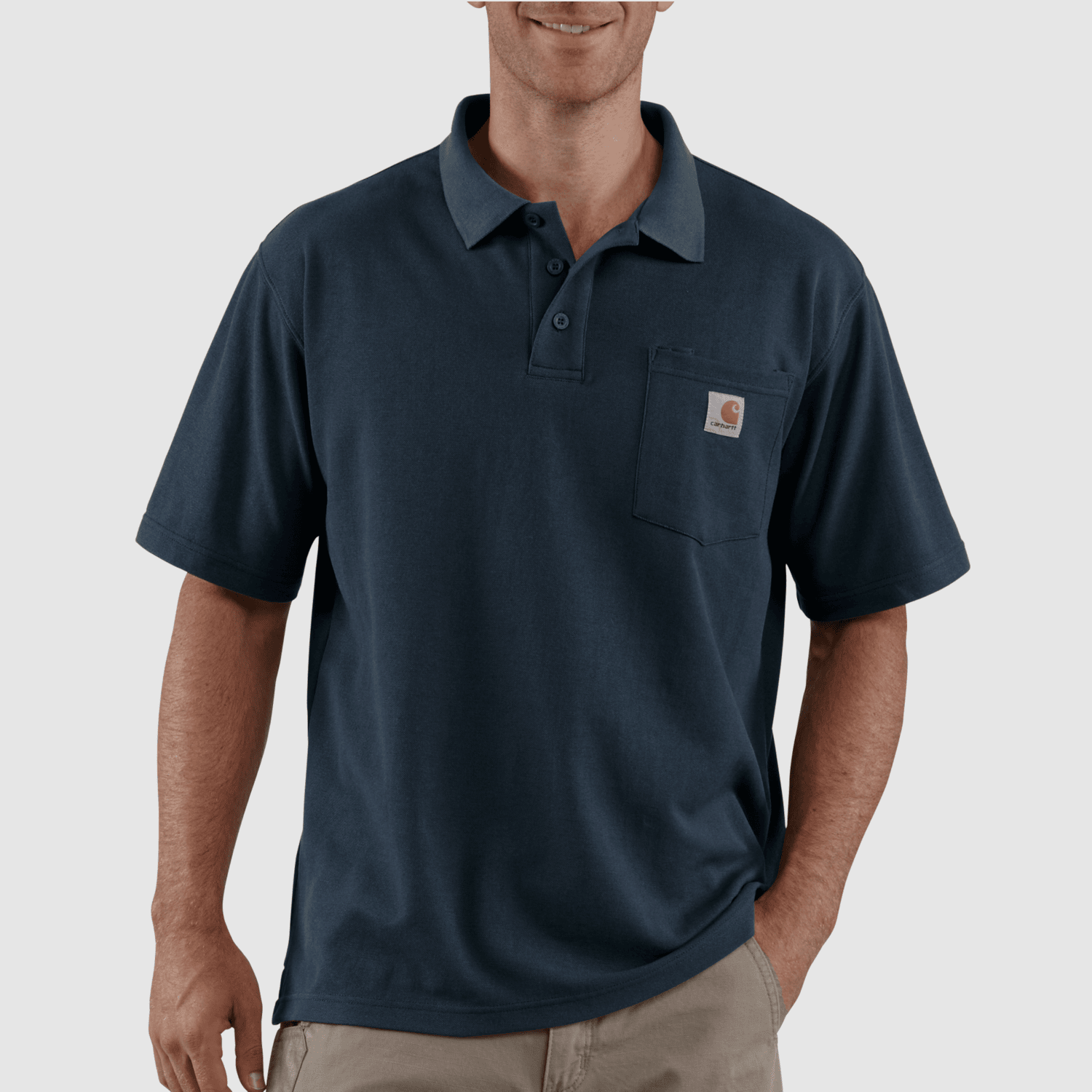 Carhartt Loose Polo Men Navy XS